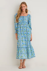 Sapphire Border Lucia Dress