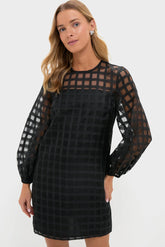 Organza Windowpane Janie Mini Dress
