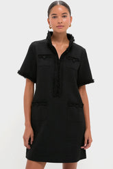 Black Tweed Ophelia Dress