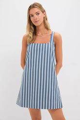 Lake Blue Stripe Cassie Dress