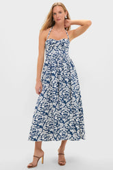 Dark Blue Johanna Midi Dress