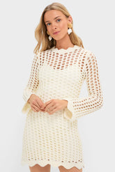 Ivory Knit Tamara Mini Dress