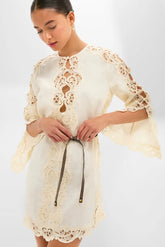 Cream Awaken Embroidered Tunic