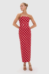 Polka Dot Romeo Strapless Dress