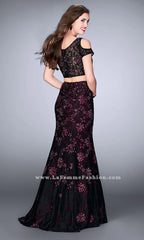 Two-Piece La Femme Lace Dress