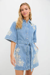 Light Wash Charlene Denim Mini Dress