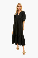 Onyx Palmer Dress