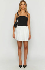 Draven Black And White Corset Mini Dress