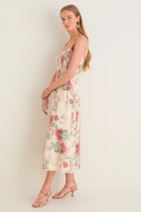 Rose Blur Cotton Poplin Edith Dress
