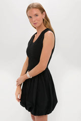 Black Smocked Marisa Dress