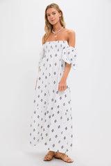Exclusive Daughters Blackberry Wine Santiago 3 Maxi Dress